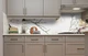 Кухонный фартук на стену Пастельные Цветы (наклейка для кухни ПВХ пленка скинали) розы ветки Бежевый 60х200 см - изображение 4