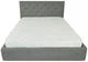 Кровать Bristol Comfort 140 х 200 см Aston 16 С подъемным механизмом и нишей для белья Серая - изображение 1