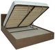 Кровать Двуспальная Chester Comfort 160 х 200 см Мисти Brown С подъемным механизмом и нишей для белья Коричневая - изображение 4