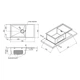 Кухонная мойка Qtap D7844 Satin 3.0/1.2 мм (QTD784412) SD00040309 - изображение 2