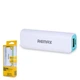 Портативний зарядний пристрій (Power Bank) Remax Mini White RPL-3 2600mAh White/Green - зображення 1