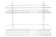 Полка для ванной FZB 110 x 400 x 250 мм x 2 прямая нержавейка (9A164) - изображение 1