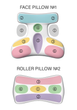 Комплект ортопедических подушек для сна на животе BEAUTY SET (FACE PILLOW №1+ ROLLER PILLOW №2) тенсел - изображение 9