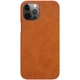 Шкіряний чохол (книжка) Nillkin Qin Series для Apple iPhone 12 Pro / 12 (6.1") Коричневий - зображення 2