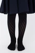 Дитячі ажурні колготки із мікрофібри Giulia TRAISY KIDS 80 (4) 92/98 Black-nero, теплі щільні з ажурним візерунком - зображення 4