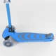 Детский трехколесный самокат Best Scooter 38603 со складным рулем и светящимися колесами, Голубой - изображение 3