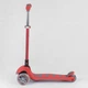 Детский трехколесный самокат Best Scooter 92606 со складным рулем и светящимися колесами, Красный - изображение 2
