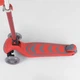 Детский трехколесный самокат Best Scooter 92606 со складным рулем и светящимися колесами, Красный - изображение 3