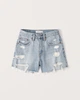 Шорты Abercrombie & Fitch AF8065W W24 Голубой - изображение 2