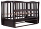 Кровать Babyroom Еліт резьба, маятник, откидной бок DER-6 бук венге - изображение 1