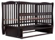 Кровать Babyroom Еліт резьба, маятник, откидной бок DER-6 бук венге - изображение 3