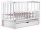 Кровать Babyroom Веселка маятник, ящик, откидной бок DVMYO-3 бук белый - изображение 4