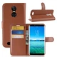 Чохол IETP для Oukitel C8 книжка шкіра PU коричневий - зображення 1