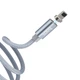 Кабель Hoco U40A магнітний USB to Lightning 1m сріблястий - зображення 1
