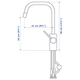 Смеситель кухонный с выдвижным изливом IKEA ALMAREN 803.416.46 - изображение 5