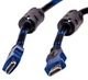 Кабель PowerPlant (KD00AS1204) HDMI-HDMI v1.4, 7м, Nylon, Double ferrites, Black - изображение 3