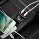 Автомобильное зарядное устройство Hoco Z26 2 USB 2.1A с дисплеем чёрное - изображение 2