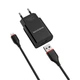 Сетевое зарядное устройство Borofone BA20A USB 2.1A Lightning черное - изображение 1