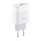 Мережевий зарядний пристрій Hoco C72A USB 2.1A білий - зображення 1