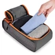 Набор органайзеров для путешествий Bagsmart серый с оранжевым (BM0104087AN008) - изображение 7
