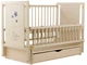 Кровать Babyroom Медвежонок M-03 маятник, ящик, откидной бок бук слоновая кость - зображення 2