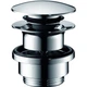 Донний клапан HANSGROHE для умивальників з переливом push-open, Chrome (50100000) - изображение 1