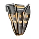 Мужской триммер ProGemei Gold GM-595 аккумуляторная бритва для стрижки волос и бороды 3 Вт черный/золотистый - изображение 5