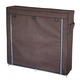 Тканинний шафа HCX взуттєвий «T2712 brown» 118х30х110 см Коричневий - зображення 2