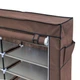 Тканинний шафа HCX взуттєвий «T2712 brown» 118х30х110 см Коричневий - зображення 5