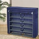 Тканевый шкаф HCX для вещей и обуви «T2712 blue» 118х30х110 см - изображение 1
