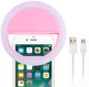 Селфи-кольцо с LED подсветкой и прищепкой Selfie ring UFT MP01 Pink - изображение 2