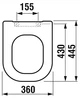 Сиденье - крышка для унитаза JIKA Olymp Deep Soft Close H8936113000631 дюропласт (7612738329228) - изображение 2