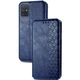 Шкіряний чохол-книжка GETMAN Cubic (PU) для Samsung Galaxy A51 Синій - изображение 2