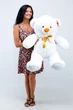 М'який ведмідь Teddy Boom Томмі 100 см білий - зображення 3