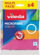 Салфетка микрофибра Vileda Microfibre Color 4 шт (4023103192577) - изображение 1