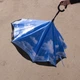 Зонт жіночий навпаки Up-Brella розумний парасольку (смарт парасолька) Блакитне небо - зображення 5