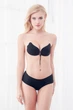 Невидимий силіконовий бюстгальтер Fly Bra B007 Black, без бретель на шнурівці - зображення 4