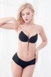 Невидимий силіконовий бюстгальтер Fly Bra B007 Black, без бретель на шнурівці - зображення 5