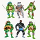 Игровой набор Ninja Turtles Черепашки Ниндзя 6 шт 11 см Леонардо - Донатело - Микиланжело - Рафаель - Учитель Сплинтер - Ниндзя Злодей + Оружие - изображение 1