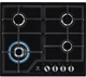 Варочная поверхность встраиваемая Electrolux GPE363MB черная газовая чугунные решетки - изображение 1
