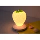 Силиконовый LED светильник-ночник с аккумулятором Клубника. Белый - изображение 3