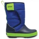 Детские зимние сапоги Crocs Kids LodgePoint Snow Boot С7 24 Синий с салатовым на липучке - изображение 1