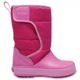 Детские зимние сапоги Crocs Kids LodgePoint Snow Boot С7 24 Малиновые на липучке - изображение 1