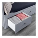 Диван-ліжко IKEA HEMNES з 3 ящиками сірий 603.722.76 - зображення 7