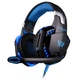 Геймерські навушники Kotion Each G2000 Pro Gaming з підсвіткою (Чорно-синій) - зображення 1