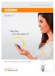 Смарт-лампа OSRAM GLOBE DIM 5.5W 2700K FILAMENT E27 Bluetooth (4058075091108) - зображення 2