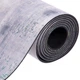 Килимок для фітнесу та йоги замшевий каучуковий Zelart Top Fit 5662-20 2x-шаровий 3мм сірий-салатовий - зображення 3
