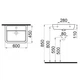 Умывальник Idevit Halley 45x60 3201-0455-11 - изображение 2