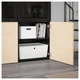 Сервант IKEA (ІКЕА) BESTÅ 120х40х192см Inviken ясеневий шпон чорно-коричневий (492.055.14) - зображення 3
