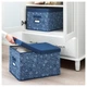 Коробка IKEA (ІКЕА) STORSTABBE 35х50х30см з кришкою синя (203.954.06) - зображення 4